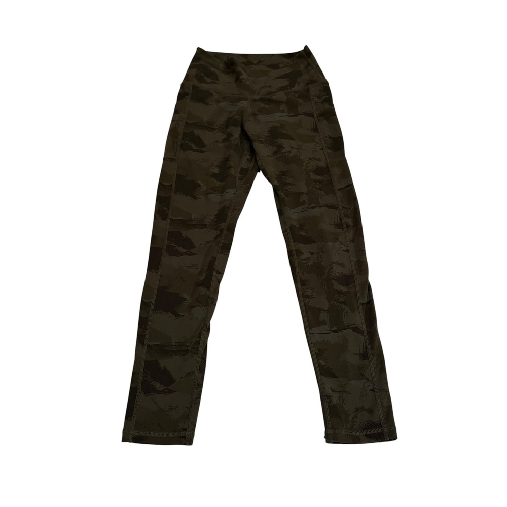 Colorfulkoala Womens Camo High Waisted Yoga Pants with‎ Pockets Green Small